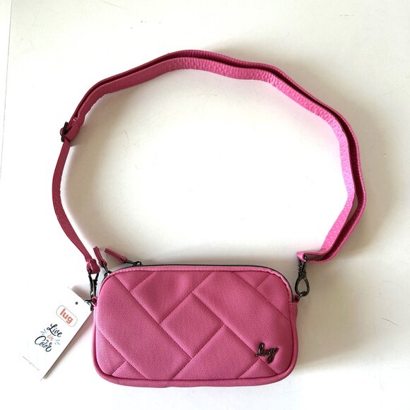Lug Coupe XL Matte Luxe VL Convertible Crossbody Tourmaline Pink Belt Bag - Picture 7 of 13